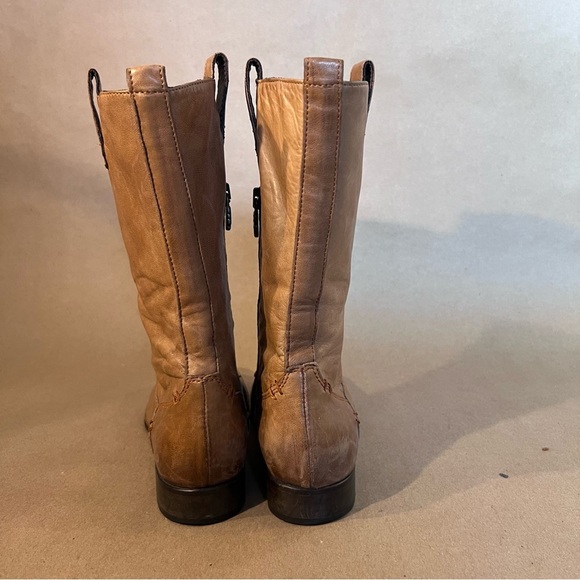 Alberto Fermani Brown Butter Soft Genuine Leather Side Zip Boots Women Size US 6 - Picture 4 of 14